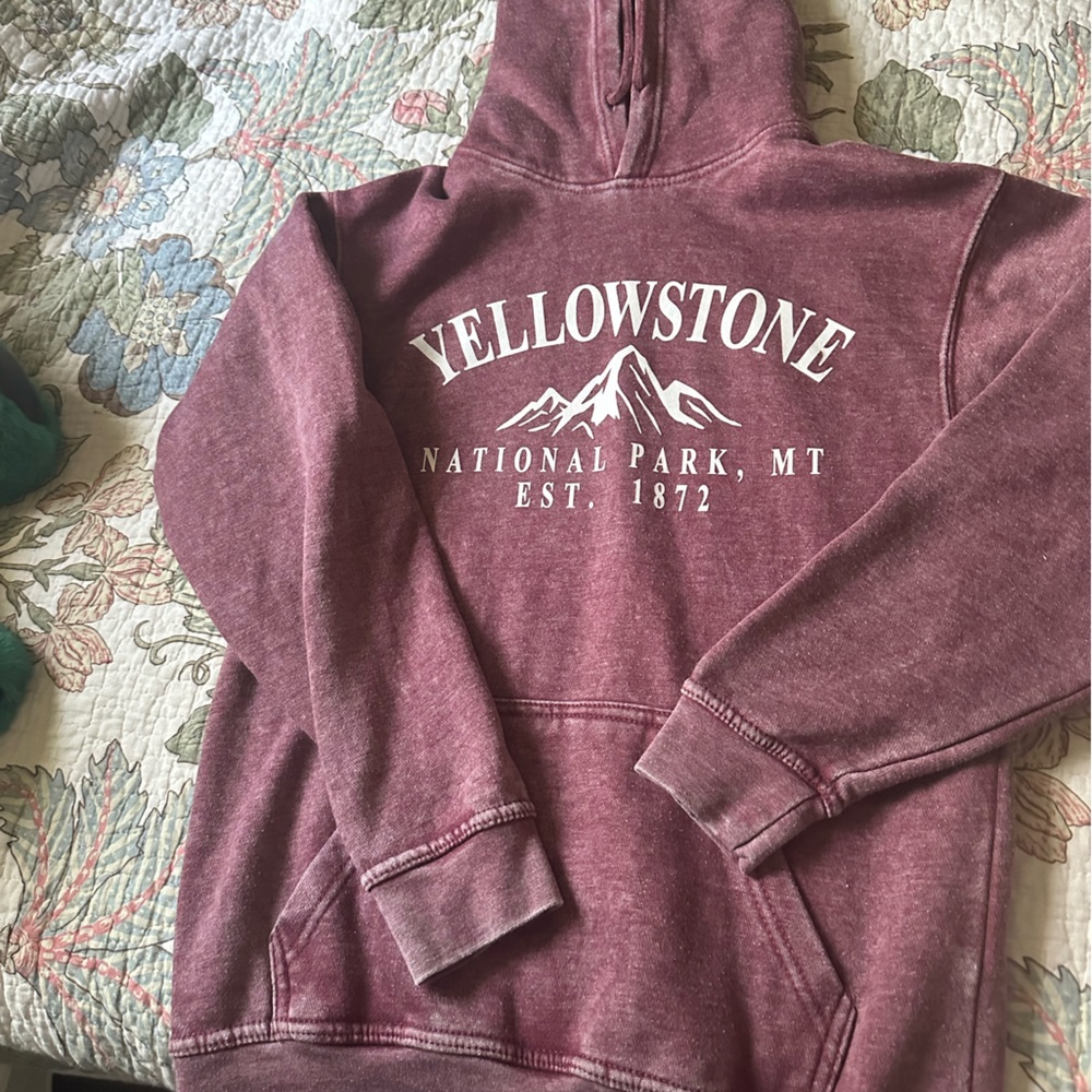 Vintage Maroon Yellowstone Hoodie